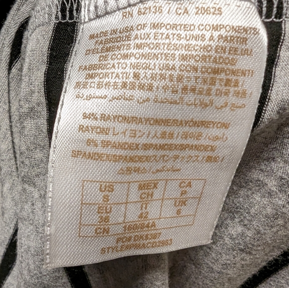 Guess Balloon-Sleeved Striped Mini-dress - Small - Picture 2 of 6